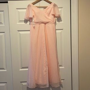 light pink tiered dress Baltic Born Womens Savannah Tiered Maxi Dress | Light Pink main image 1